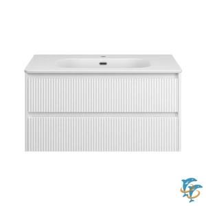 Тумба с раковиной Brevita Riva 70 подвесная  (RIV-07070-0102Я+B-OND070-01)