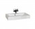 Мебель для ванной Misty Олимпия - 60 прямая белая фактурная с зеркало с полочкой