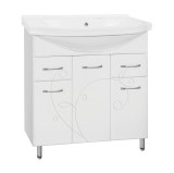 Тумба с раковиной Style Line Эко Фьюжн 26 (2 ящ.) 80 — Тумба с раковиной Style Line Эко Фьюжн 26 (2 ящ.) 80 ЛС-00000076 + 1WH109653