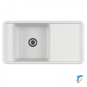 Мойка для кухни из литого мрамора Aquaton Беллис 97 жемчуг 1A725132BS240 (1A725132BS240)