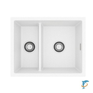 Мойка кухонная Alveus OMNI 50 GRANITAL ARCTIC-G11 550x450x198 с сифоном 1150202  (1150065)