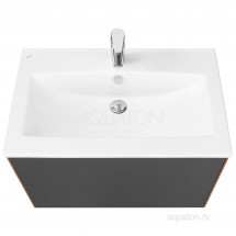 Тумба под раковину Aquaton Сохо 75 дуб веллингтон, графит софт 1A258101AJA00 — 