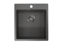 Стальная кухонная мойка Granula GR-4600 графит матовый — 