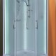 Кабина душевая ESBANO ELEGANCIA квадратная, 90х90х210 см, с крышей, поддон белый, низкий с подсветкой  (ESKL90CKR)
