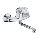 Смеситель для ванны HAIBA HB4603 длинный излив, латунь, хром — 