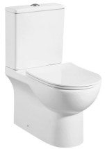 Унитаз-компакт AZARIO Ambra 645x370x815 напольный, безободковый, в комплекте сиденьем микролифт (AZ-848) — 