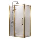 Душевое ограждение Azario ONTARIO 900х1200х2000 L, без поддона, прозрачное стекло 8 мм с узором, цвет профиля золото AZ-NBB1231-L 900 GOLD  (AZ-NBB1231-L 900 GOLD)