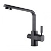 Смеситель для кухни под фильтр Черный мрамор (матовый) Kaiser Decor 40144-2 — 