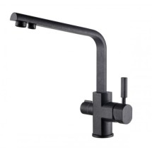 Смеситель для кухни под фильтр Черный мрамор (матовый) Kaiser Decor 40144-2 — 