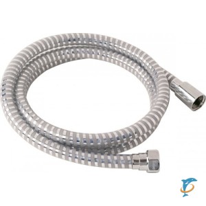 Шланг для душа 1,5м ПВХ армированный усиленный Хром Kaiser 0001 (0001)