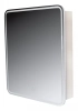 Зеркальный шкаф Style Line Каре 50 смс подсветкой левый, белый &mdash; Зеркало Style Line Монако 80*70, Ориноко/белый лакобель ЛС-00000629