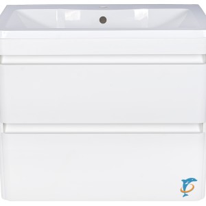 Тумба с раковиной El Fante Атлантика 80 Люкс PLUS подвесная, антискрейч  (СС-00000691 + ЛС-00000616)