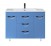 Мебель для ванной Misty Кристи 105 голубая  с зеркало со шкафом