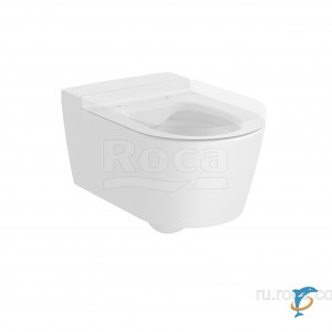 Чаша Roca Inspira Round подвесная 560, Rimless, белый матовый 346527620 (346527620)
