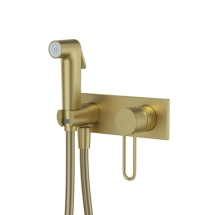 Гигиенический душ со смесителем Iddis Duna DUNMGV0i08, PVD золото матовое &mdash; Смеситель для раковины, CQ56004C, Carlow