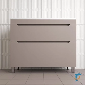 Тумба с раковиной напольная Style Line Остин 100, тауп темный эмаль PLUS  (ЛС-00002398+ЛС-00002422)