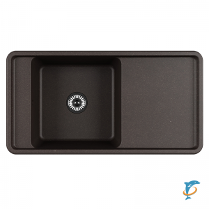Мойка для кухни из литого мрамора Aquaton Беллис 97 кофе 1A725132BS280  (1A725132BS280)