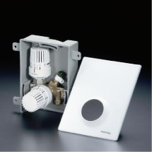 Регулятор Oventrop напольного отопления Unibox Е RTL с термостатом (белый) — Системы с комбинированным панельным и радиаторным отоплением.