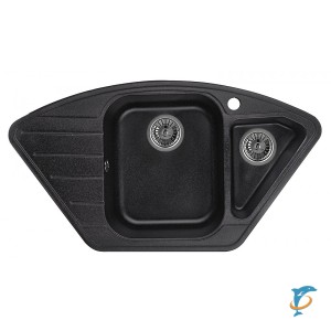 Мойка для кухни Granula 9101, ЧЁРНЫЙ, гранит  (GR-9101 черный)
