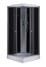 Душевая кабина Loranto 90х90х215, поддон 13 см, верхний душ (CS-6491G) — 