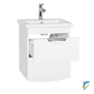 Тумба с раковиной Style Line Жасмин-2 50 с 2 ящиками, подвесная  (ЛС-000010039+ЛС-00000154)