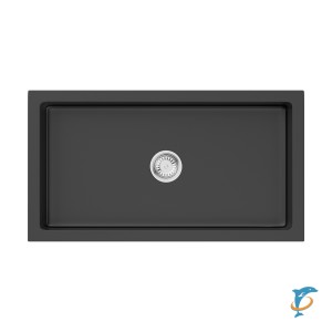 Мойка кухонная OMOIKIRI Mikura 76-BL Natceramic/чёрный  (4997075)