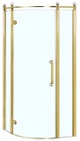 Душевое ограждение Azario ONTARIO 900х900х2000 L без поддона, прозрачное стекло 8 мм, цвет профиля золото AZ-NBB2231-L 900 GOLD — 