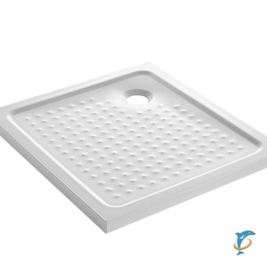 Поддон акриловый Loranto 100х100х5 в комплекте с сифоном (CS-15056-100) (CS-15056-100)