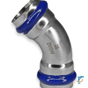 Уголок 45° для нержавеющей трубы Millennium 42х42 гг  (UPPN4542)