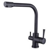 Смеситель для кухни под фильтр черный мрамор Kaiser Merkur 26044-2 &mdash; 