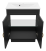 Тумба под раковину Misty Амбра 70 черная