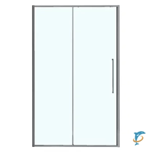Душевая дверь Azario SHANGHAI раздвижная 150х195, толщина полотна 6мм универсальная, цвет профиля графит матовый  (AZ-Y43-150-MGR-CL)