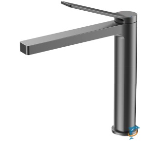 Смеситель для раковины Azario VISE керамический картридж, без донного клапана, графит (AZ-VQQ168330AJ)  (AZ-VQQ168330AJ)