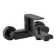 Смеситель для ванны AZARIO DELANO короткий излив, чёрный матовый (AZ-158405124)  (AZ-158405124)