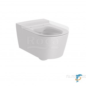 Чаша Roca Inspira Round подвесная 560, Rimless, жемчужный 346527630  (346527630)