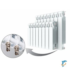 Биметаллический радиатор Rifar Monolit Ventil 350 x 12 секций  (Monolit Ventil 350 x12)