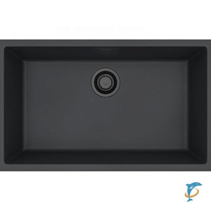 Мойка кухонная Alveus OMNI 40 GRANITAL DEEP BLACK-G90 BE 750x450x198 с сифоном 1148151  (1150064)