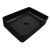 Раковина-чаша Creo Ceramique 500х350х120 накладная, прямоугольная, керамика, черный матовый (PU3500MBK)