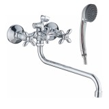 Смеситель для ванны HAIBA HB2227 длинный излив, латунь, хром — 