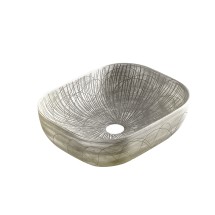 Умывальник накладной, прямоугольный, бронза брашированная, Point Веста 51, PN43703BB — 