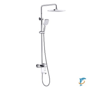 Смеситель Lemark Prizma LM3962C для ванны и душа с регулируемой высотой штанги  (LM3962C)