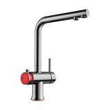 Смеситель OMOIKIRI Hotaru-R для кухни вороненая сталь/красный — 