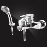 Смеситель Elghansa SCARLETT NEW 2322245 с душевым комплектом, хром — Керамический переключатель на душевую лейку. Расстояние от стены до аэратора 168 мм.