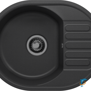 Мойка кухонная Polygran Quartz Bond 610 уголь  (688353)