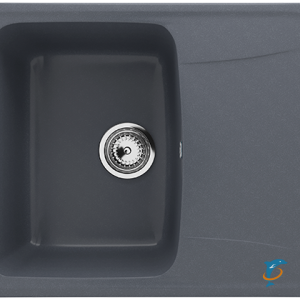 Односекционная реверсивная мойка ULGRAN U-201 антрацит  (U-201-343)