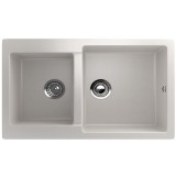 Двухсекционная реверсивная мойка ULGRAN U-505 белый — 