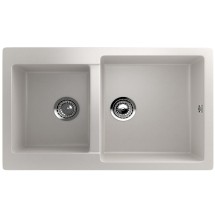 Двухсекционная реверсивная мойка ULGRAN U-505 белый — 