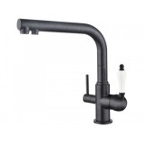 Смеситель для кухни под фильтр Черный мрамор Kaiser Vincent 31144-2 — 