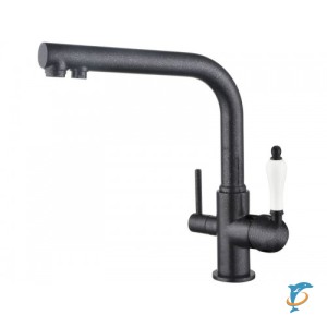 Смеситель для кухни под фильтр Черный мрамор Kaiser Vincent 31144-2  (31144-2)