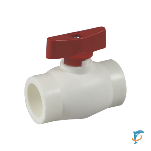 Кран МИНИ полипропиленовый Millennium (красная ручка) 20  (3M42-vlm-200002)